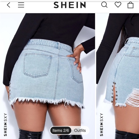 Denim Mini Skirt - Picture 2 of 2